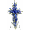 Elegant Blue Delphinium Cross - Premium. An arrangement by Garden Gate Flower Shop.