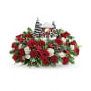 Thomas Kinkade's Jolly Santa Bouquet premium