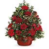 Teleflora's Holly & Pinecones Tree Bouquet deluxe