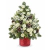 The Teleflora's Winter Whisper Tree - Premium. An arrangement by Marivel's Florist and Gifts.