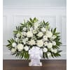 Heartfelt Tribute White Floor Basket standard