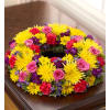 Cremation Wreath - Multicolor Bright deluxe