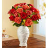 Autumn Sunset Bouquet in Lenox® Vase deluxe