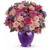 Teleflora's Purple Medley Bouquet with Roses premium