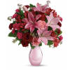 Teleflora's Roses and Pearls Bouquet deluxe