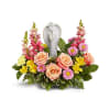 The Teleflora's Angelic Bloom Bouquet - Deluxe. An arrangement by Marivel's Florist and Gifts.
