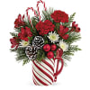 Teleflora's Send a Hug Sweet Stripes Bouquet standard