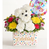 Party Pooch™ A-Dog-able with Balloon - Standard. An arrangement by Flowers of Jacksonville.