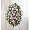 Lavender & White Sympathy Standing Spray standard