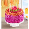 Birthday Wishes Flower Cake® Vibrant - Standard. An arrangement by Susana's Flowers.