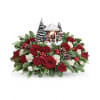 Thomas Kinkade's Jolly Santa Bouquet deluxe