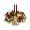 Teleflora's Winter Pines Centerpiece standard