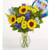 The Fields of Europe® for Dad with Happy Father's Day Balloon - Premium. An arrangement by 1800flowers Encinitas.