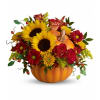 Teleflora's Pretty Pumpkin Bouquet premium