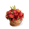 The FTD® Abundant Harvest™ Basket with Lilies premium