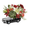 Teleflora's Chevy Camaro Blooming Bouquet deluxe