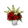 The FTD® Season's Sparkle™ Bouquet in a Silver Vase premium