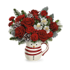 Teleflora's Send A Hug® Christmas Frosty Bouquet premium