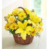 Basket of Sunshine™ with Roses deluxe