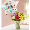 Fields of Europe® for Spring with Jumbo Birthday Balloon standard