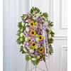 Sunflower and Rose Standing Spray deluxe