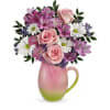 Teleflora's Spring Tulip Pitcher Bouquet standard