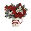 Teleflora's Send A Hug® Christmas Frosty Bouquet deluxe