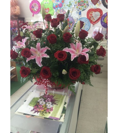 Rose Basket and Lillie. Rose Basket and Lillie.