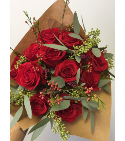 12 Red Roses Wrapped 12 Red Roses Wrapped
