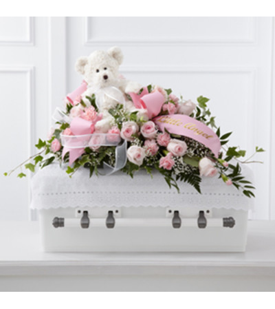 Baby Girl Casket Spray Baby Girl Casket Spray