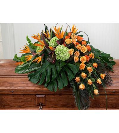 Birds of Paradise Casket Spray Birds of Paradise Casket Spray