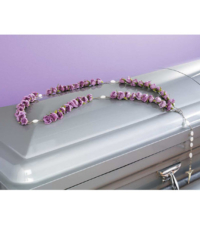 Lavender Rose Rosary SF47-11 Lavender Rose Rosary SF47-11
