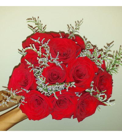 Rustic Red Rose Bridal Bouquet Rustic Red Rose Bridal Bouquet