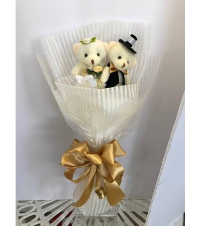 Lovely Couple Teddy Bear Bouquet Lovely Couple Teddy Bear Bouquet