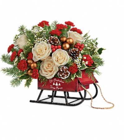 Teleflora Joyful Sleigh Teleflora Joyful Sleigh