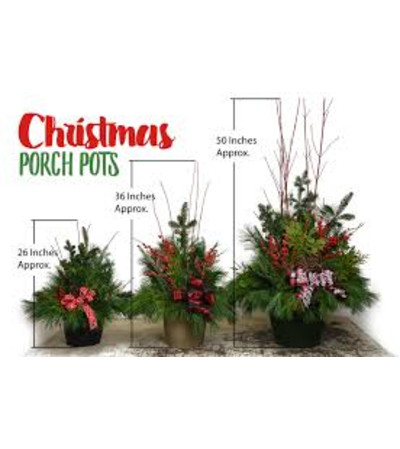 Evergreen Porch Pots Evergreen Porch Pots