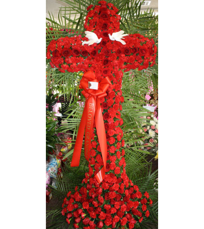 All Red Rose Cross All Red Rose Cross