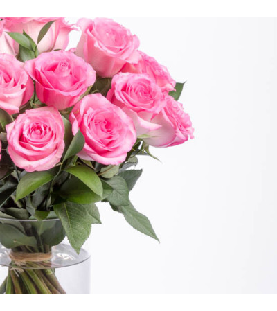 12 PINK ROSES 12 PINK ROSES