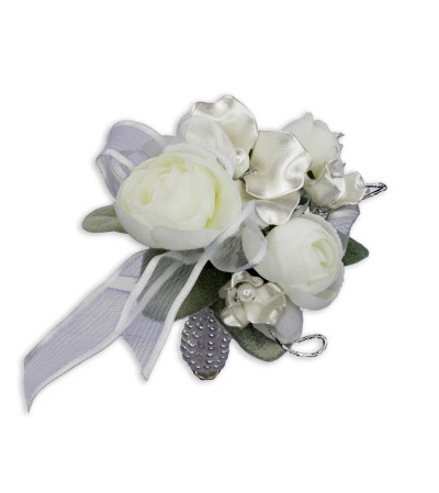 Satin Pearl Wrist Corsage Satin Pearl Wrist Corsage