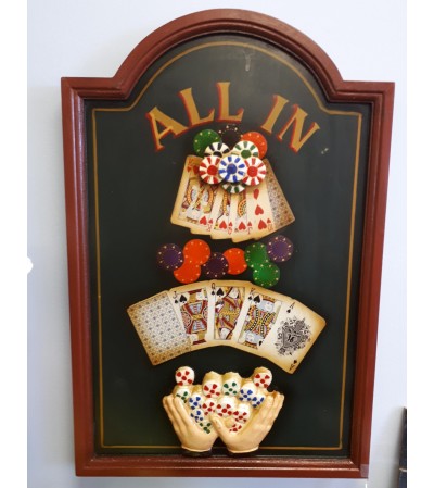 "All In" Poker Room Sign "All In" Poker Room Sign