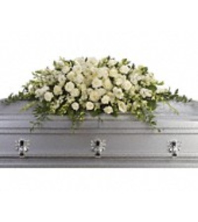 Pure White Casket Cover Pure White Casket Cover