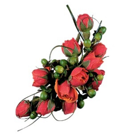 Spray Rose Orange Corsage Spray Rose Orange Corsage