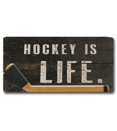 Hockey Is Life Wooden Sign I Hockey Is Life Wooden Sign I