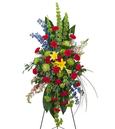 Teleflora - Treasured Celebration Easel Spray Teleflora - Treasured Celebration Easel Spray