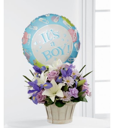 Boys Are Best! Basket Bouquet Boys Are Best! Basket Bouquet