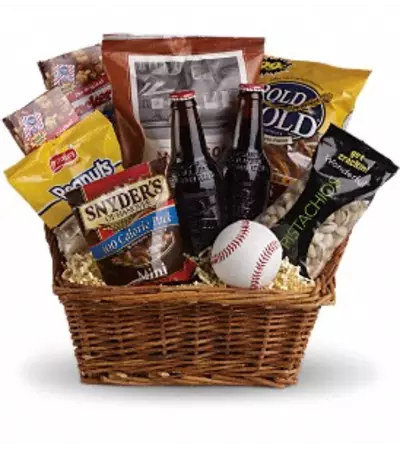 Teleflora's Take Me Out to the Ballgame Basket Teleflora's Take Me Out to the Ballgame Basket