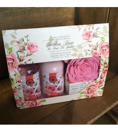 The Garden Rose Bath Set The Garden Rose Bath Set