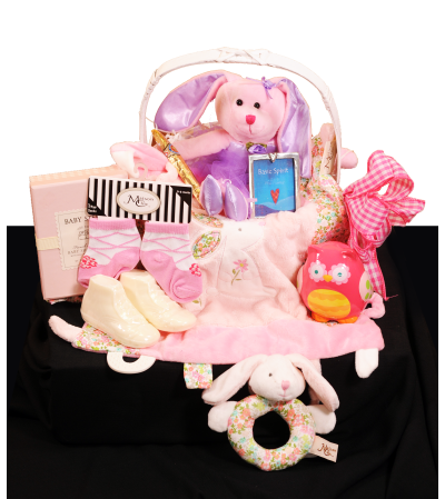 Ultimate Baby Girl Welcome Basket Ultimate Baby Girl Welcome Basket
