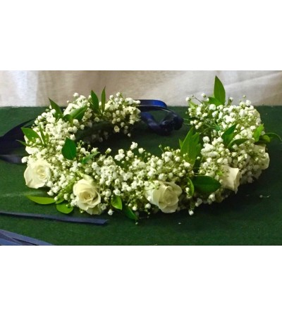 all white head wreath all white head wreath
