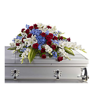Distinguished Service Casket Spray by Teleflora Distinguished Service Casket Spray by Teleflora